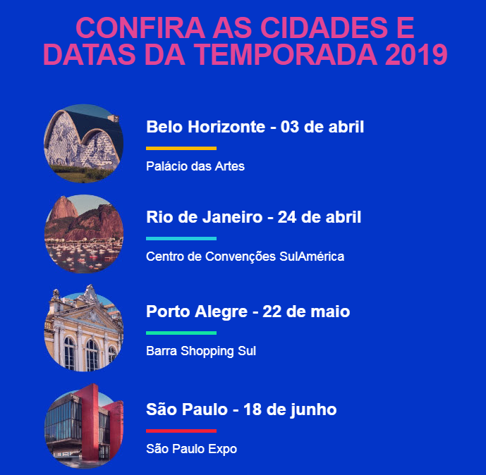RD on the Road 2019 - Datas - Events Promoter